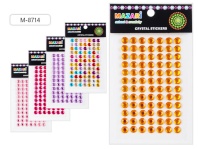 Стразы клеевые "Круг" акриловые, 84шт