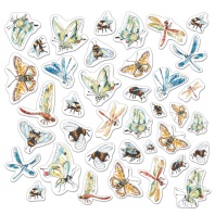 Декоративные элементы "Душистый горошек (насекомые)" 9,5см, 190гр/м