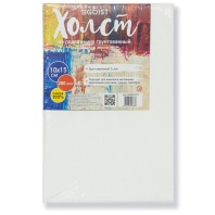 Холст на подрамнике 10*15см, хлопок 100%, мелкое зерно, 280гр/м, акрил, белый