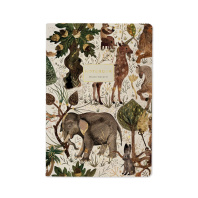 Записная книжка А5  40л. сшивка, обл.картон "Fauna.Звери" кл.