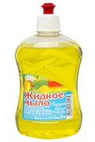 Мыло жидкое РАДУГА 500 мл Лимон (пуш-пулл)