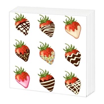 Салфетки бумажные 50л. Веселая клубника