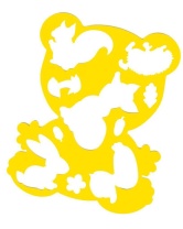 Трафарет "Медвежонок и друзья"