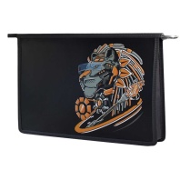 Папка д/тетрад. А4 (330*230*70) молния сверху, пластик "Кибер лев"