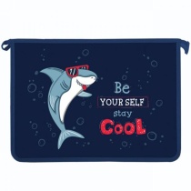 Папка д/тетрад. А4 (340*240*45) молния сверху, пластик "Acoola" диз. с двух сторон