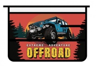 Папка д/труда А4 (325*230*100) 1отд. молния сверху, пластик "Offroad"