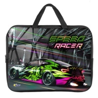 Папка А4 (350*265*40) с ручками, молния, ткань "Speed racer"