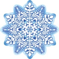 Украшение на скотче 10*10см "Снежинка"