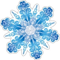 Украшение на скотче 10*10см "Снежинка"