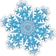 Украшение на скотче 10*10см "Снежинка"