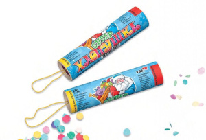 Хлопушка "Супер" 24*100мм разноцветное конфетти