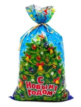 Пакет для конфет 30*50см (20мк) "С наступающим вас" ВОРР