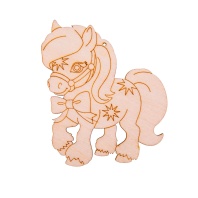 Заготовка деревянная Подвеска  8*9см "Лошадка" Символ года