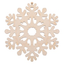Заготовка деревянная Подвеска  9см "Снежинка"