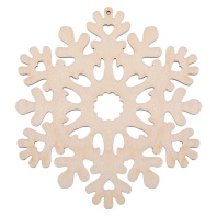 Заготовка деревянная Подвеска  9см "Снежинка"