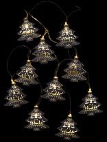 Гирлянда на батарейках с насадками  1,65м 10LED "Ёлочки" от батареек 2*АА