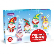 Роспись игрушки Ёлочные игрушки "Гномы" 15шт 5+