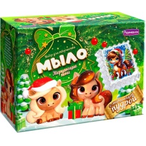 Набор для мыловарения "Мерцающие пони с мерцающей пудрой" 8+