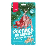 Роспись по дереву Ёлочная игрушка "Зиминие узоры" 5+