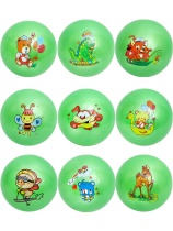Мяч детский 15см "Любимые животные" ассорти НЕ НАДУТЫЙ