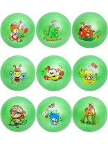 Мяч детский 15см "Любимые животные" ассорти НЕ НАДУТЫЙ