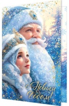 Открытка А5 "С новым годом"