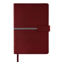 Ежедневник недат. А5 136л., кожзам, тв.пер. "Lyon. Красный" ляссе