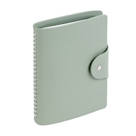 Ежедневник недат. А5 136л., кожзам, мягк.пер., гребень "Torino. Мятный моранди" кнопка