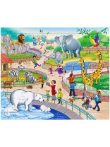 Пазлы фигурные 28*33 см "Зоопарк"