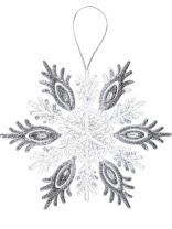 Подвесное украшение 12см "Королевская снежинка"