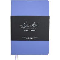 Ежедневник дат. 2026г А5 deVENTE Nobile 336стр.,сиренево-голубой, мягк. обл., кожзам, ляссе