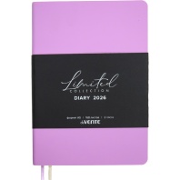 Ежедневник дат. 2026г А5 deVENTE Nobile 336стр.,фуксия, мягк. обл., кожзам, ляссе