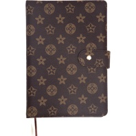 Ежедневник дат. 2026г А5 deVENTE Selena 336стр.,коричневый, тв.обложка, кожзам, на кнопке