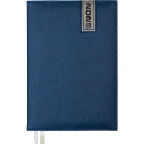 Ежедневник дат. 2026г А5 deVENTE Vertical 336стр.,синий, тв.обложка, кожзам, ляссе