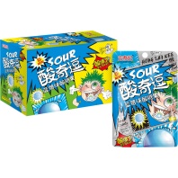 Леденцы кислые Sour Candy Mini 26 г. ,/уп.20 шт./, голубика