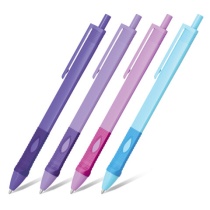 Ручка шариковая автомат. эргономичная с грипом STAFF "Profit 500 PASTEL COLOR", СИНЯЯ, узел 0,7 мм, линия письма 0,35 мм, 144492
