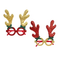 Очки карнавальные "Рожки" 13см