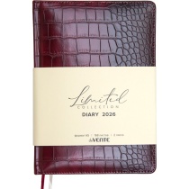Ежедневник дат. 2026г А5 deVENTE Belcanto 336стр.,бордовый, тв.обложка, кожзам, ляссе