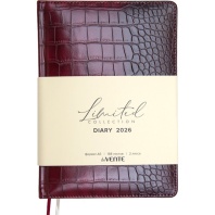 Ежедневник дат. 2026г А5 deVENTE Belcanto 336стр.,бордовый, тв.обложка, кожзам, ляссе