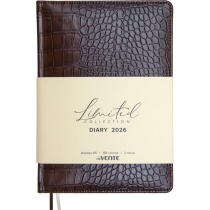 Ежедневник дат. 2026г А5 deVENTE Belcanto 336стр.,коричневый, тв.обложка, кожзам, ляссе