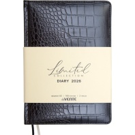 Ежедневник дат. 2026г А5 deVENTE Belcanto 336стр.,черный, тв.обложка, кожзам, ляссе