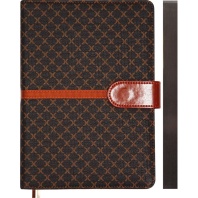 Ежедневник дат. 2026г А5 deVENTE Chelsea 336стр., коричневый, тв.обложка, кожзам, ляссе, магнит