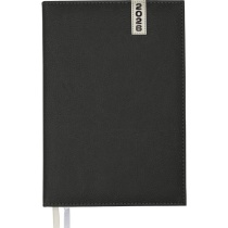 Еженедельник дат. 2026г. А4 64л., тв.обложка, кожзам Vertical черный, ляссе