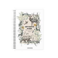 Тетрадь А5  80л кл. гребень Erich Krause "Natural Life" пластик. обложка,