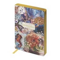 Ежедневник недат. А5 128л., кожзам, мягк.обл. "Фантазия. Кораллы" ляссе