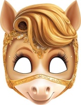 Карнавальная маска картон "Лошадка"