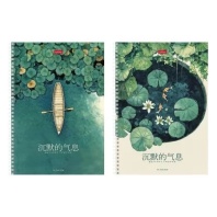 Тетрадь А4  96л кл. кл. гребень Hatber "Дыхание тишины" тисн., перф.на отрыв, 2диз.в блоке