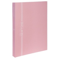 Тетрадь  А4  80л кл. на кольцах Hatber "NEWtone PASTEL. Розовый кварц" софт-тач