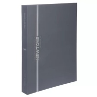 Тетрадь  А4  80л кл. на кольцах Hatber "NEWtone PASTEL. Серый агат" софт-тач