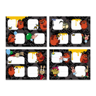 Наклейки на тетрадь ErichKrause Винни-Пух, 4 листа, в пакете с европодвесом